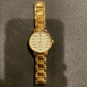 Gold Kate Spade watch